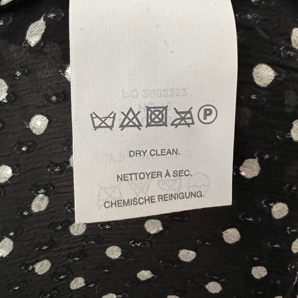 JCrew Swiss Dot Silk Button Down Blouse with Detachable Camisole - Picture 7 of 7